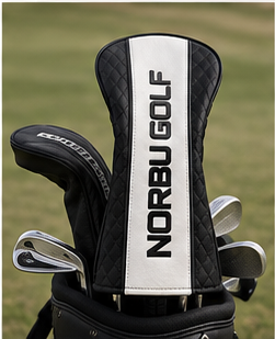 NORBU Driver Headcover in a golf bag on the course