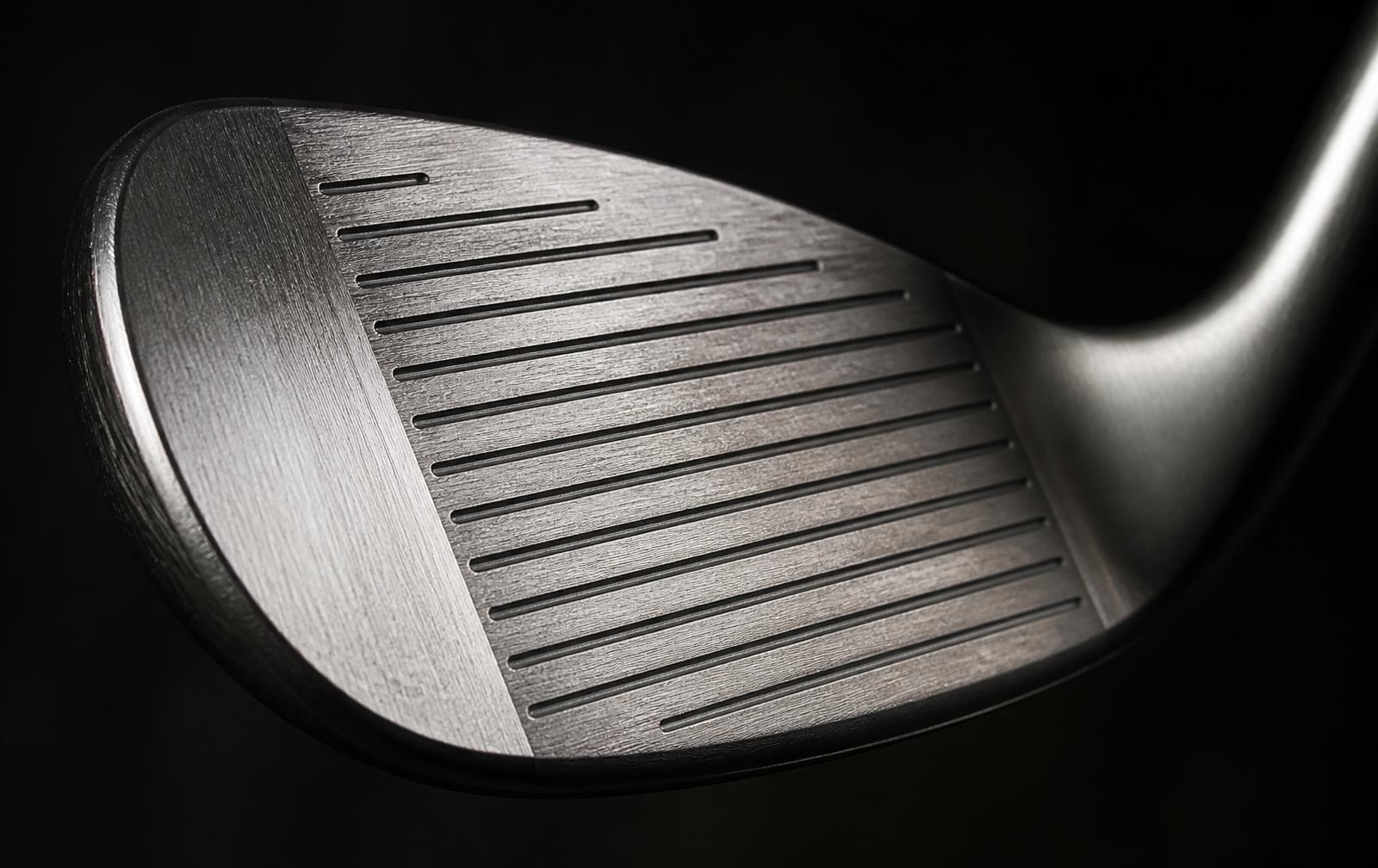 Macro view of a forged iron face and grooves
